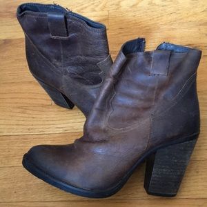 Dilba cowboy booties - ALL LEATHER